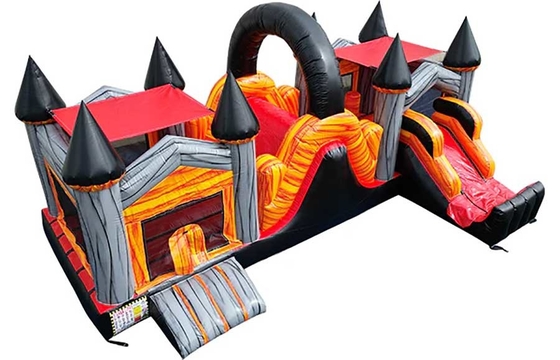 Cours d'obstacles personnalisé Bounce House Combo Pour les enfants Entretien intérieur en plein air