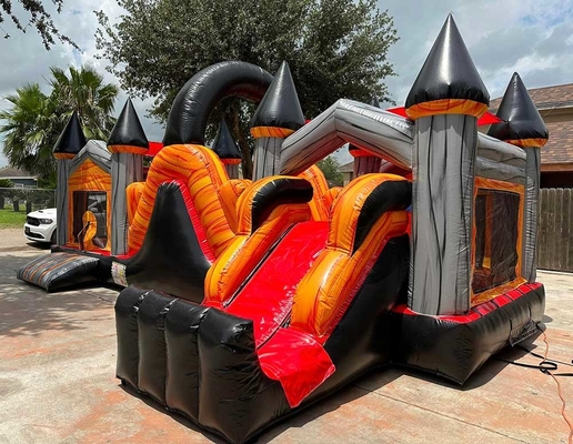 Cours d'obstacles personnalisé Bounce House Combo Pour les enfants Entretien intérieur en plein air