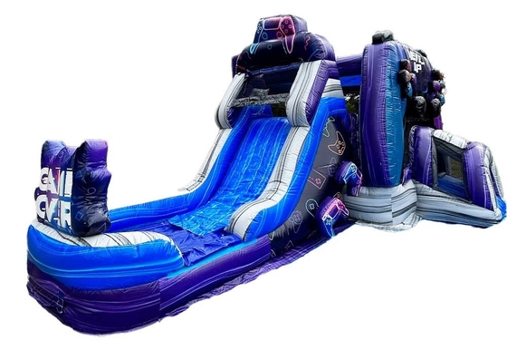Personnalisation et durable niveau haut joueur maison de rebond avec glisser pour le parc d'attractions