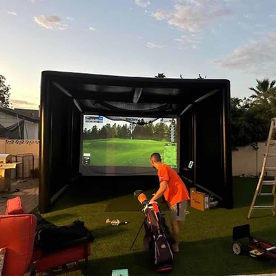 Écran gonflable de formation de golf en plein air pour le sport