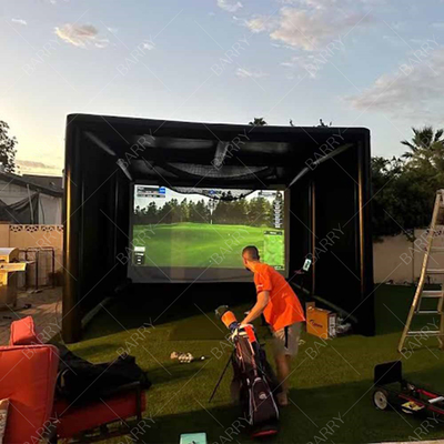 Tente de golf gonflable de haute qualité à l'extérieur à l'intérieur à gonfler Simulateur sportif de golf