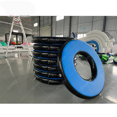 Matériau de couture à la chute Air Track Gym Indoor Equipement de parc Air Obstacle Parkour Warrior Course Ring