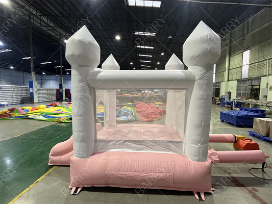 3.3x3m Blanc et Rose Belle Salopette Boucher gonflable de mariage Salopette du Château