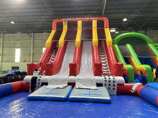 Maison gonflable en plein air, maison gonflable en PVC pour adultes et enfants, avec piscine, parc aquatique gonflable, parc d'attractions.