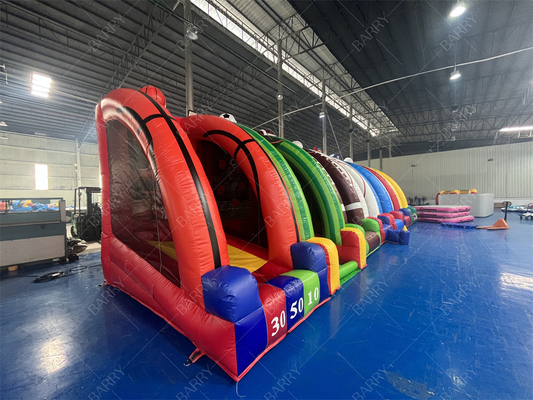 Grand nouveau design personnalisé excitant gonflable enfants 7 en 1 jeux de carnaval pour les affaires de location