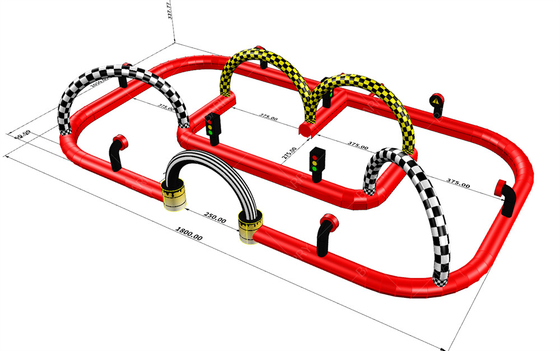 Piste de course gonflable Go Kart sur mesure