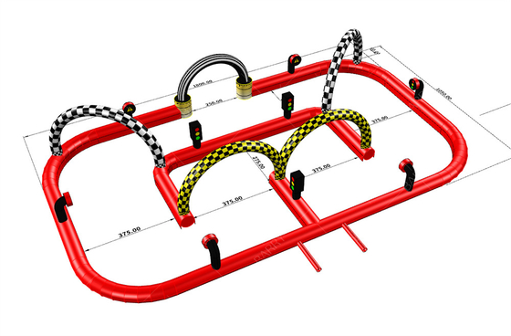 Piste de course gonflable Go Kart sur mesure