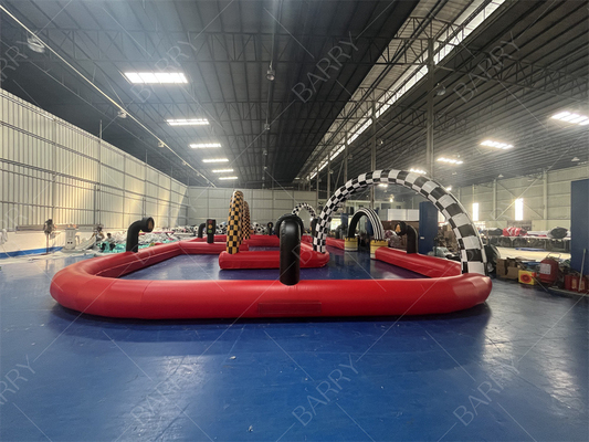Piste de course gonflable Go Kart sur mesure