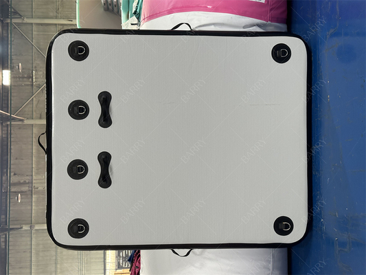 1.5×1.8x0.15m Dock Plateforme de pêche gonflable à l'eau Yacht île de quai flottante