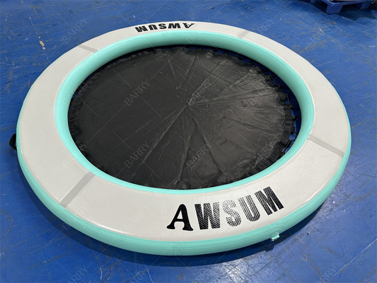Piscine ronde piscine flottante île pliée hamac gonflable à l'eau avec maille