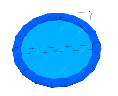 Ronde Petit Bleu Beaucoup de plaisir Été Enfants piscine gonflable Pour les bateaux à pagaie Boules d'eau