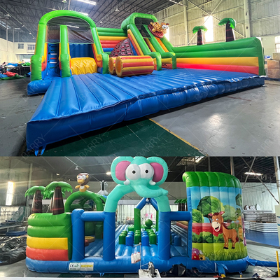 Jeux de parcs d'attractions Animal Bg Bouncer Parcours d'obstacles