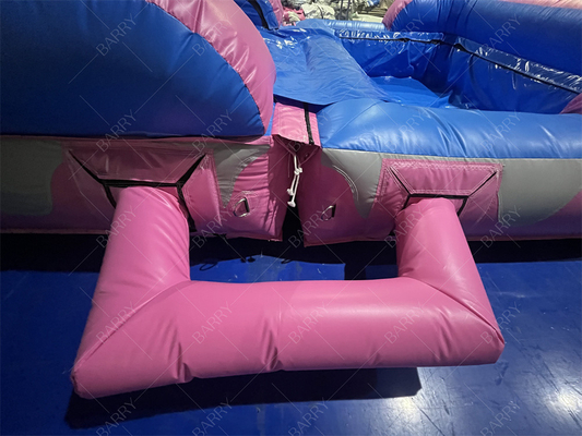 8.4x3.6x6m Jumper sur mesure Bouncy Kids Pink Princess Glissières gonflables pour les fêtes