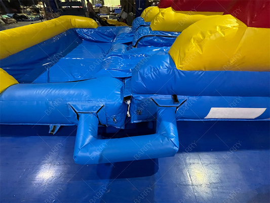 10.5x5.4x6.6m Commercial double voie géant gonflable toboggan de l' eau Jumper rebondissant lune rebondir toboggan d' eau pour la piscine adulte