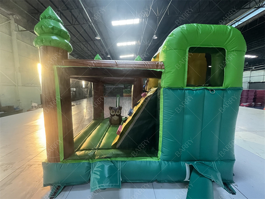 3.6x3x2.4m Thème animal Forêt tropicale sautant château gonflable