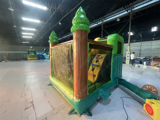 3.6x3x2.4m Thème animal Forêt tropicale sautant château gonflable