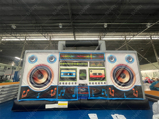 Interactif gonflable Disco Dance House Boom Box pour adultes sautant château rebondissant Boombox rétro Bouncer pour la fête