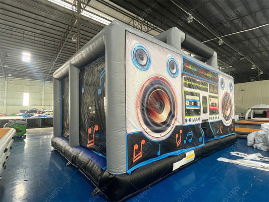 Interactif gonflable Disco Dance House Boom Box pour adultes sautant château rebondissant Boombox rétro Bouncer pour la fête