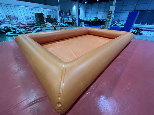 Commercial arrière-cour grande piscine étanche piscine orange pour le jeu aquatique été