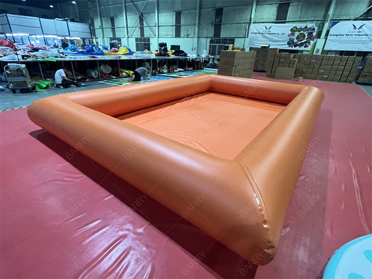 Commercial arrière-cour grande piscine étanche piscine orange pour le jeu aquatique été