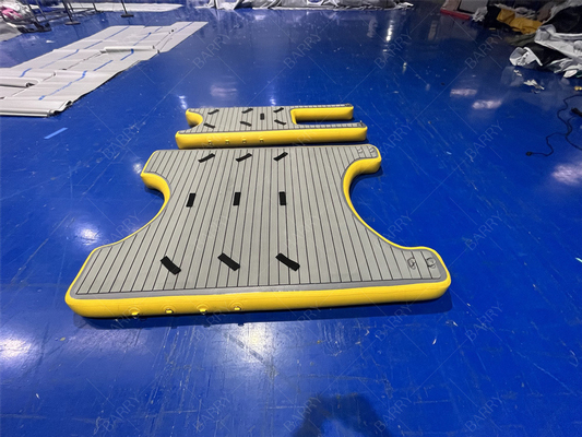 Plate-forme gonflable flottante, plate-forme gonflable U-dock station pour bateau et jet ski