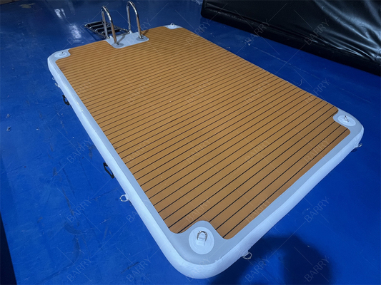 Escaliers en acier inoxydable 3x2x0.2m Pontoon gonflable pour le stationnement de bateaux