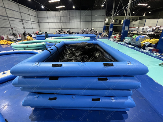 Piscine gonflable pour yacht Anti méduses Piscine gonflable flottante Océan Mer Piscine avec boîtier pour yacht