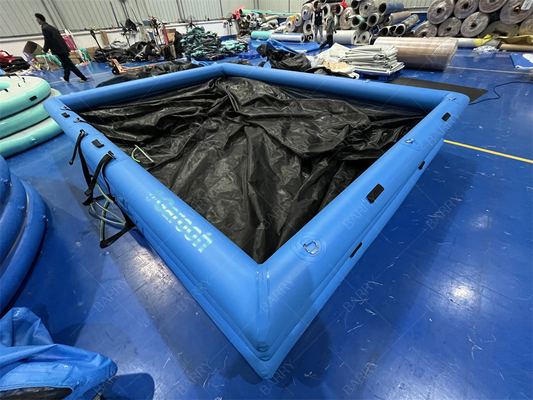 Piscine gonflable pour yacht Anti méduses Piscine gonflable flottante Océan Mer Piscine avec boîtier pour yacht
