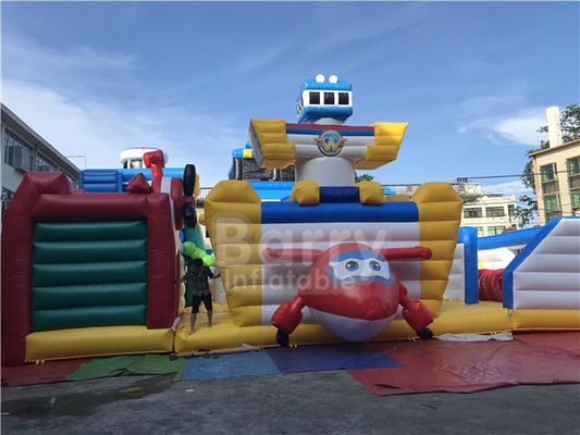 Super Wings Bounce Playground Parc d'attractions dessin animé espace de jeux gonflable intérieur