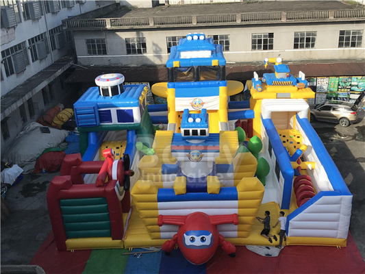 Super Wings Bounce Playground Parc d'attractions dessin animé espace de jeux gonflable intérieur