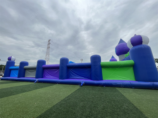 30x30m Grand parc d'attractions Bounce Parc à thème gonflable Bounce House