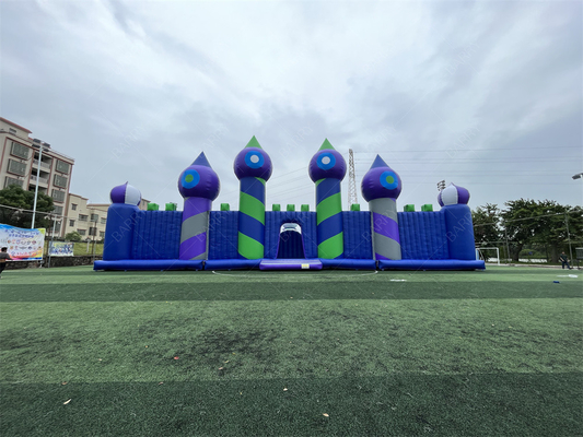 30x30m Grand parc d'attractions Bounce Parc à thème gonflable Bounce House