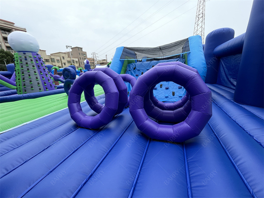 30x30m Grand parc d'attractions Bounce Parc à thème gonflable Bounce House