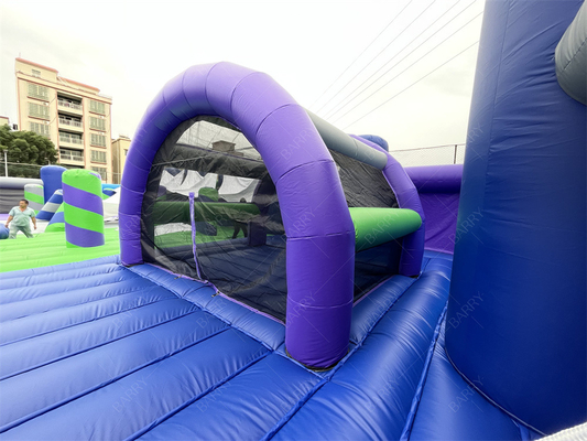 30x30m Grand parc d'attractions Bounce Parc à thème gonflable Bounce House