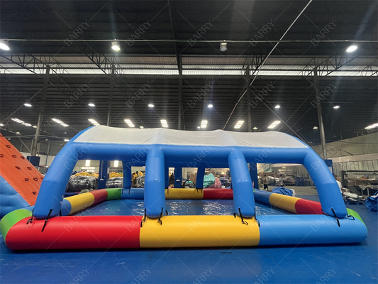 Piscine gonflable pour enfants avec couverture en PVC de 10x8x3.5ft