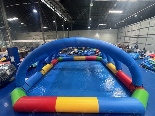 Piscine gonflable pour enfants avec couverture en PVC de 10x8x3.5ft