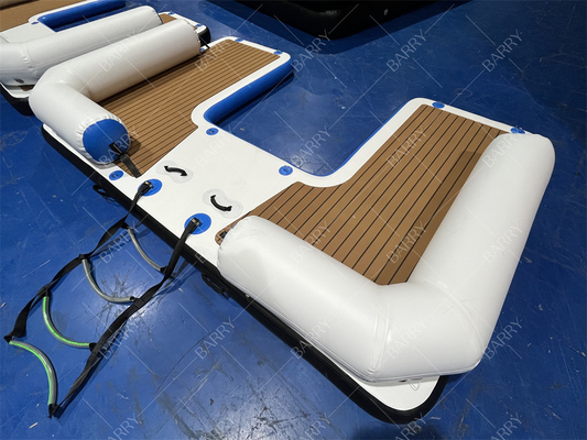 Plateforme flottante gonflable personnalisable pour le nautisme et le yoga