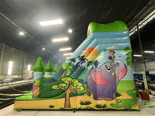 Toboggan gonflable animal 6x4M personnalisable pour enfants