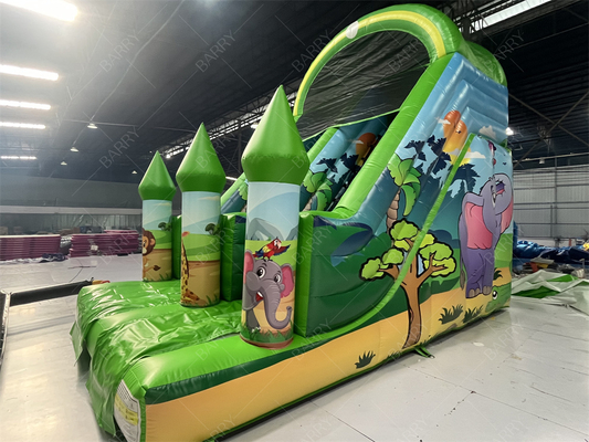 Toboggan gonflable animal 6x4M personnalisable pour enfants