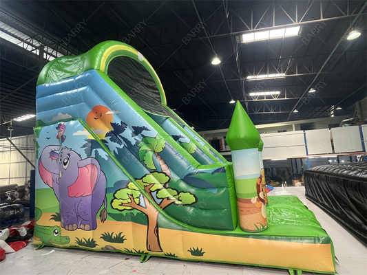 Toboggan gonflable animal 6x4M personnalisable pour enfants