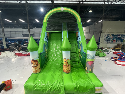 Toboggan gonflable animal 6x4M personnalisable pour enfants
