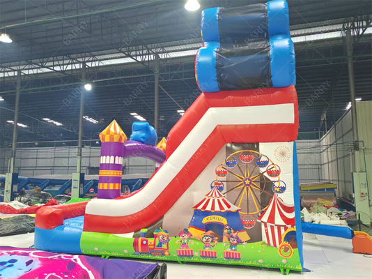 Thème Joker Roue de Fer gonflable Slide 6x4M Couleur personnalisée