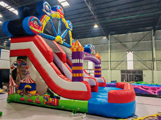 Thème Joker Roue de Fer gonflable Slide 6x4M Couleur personnalisée