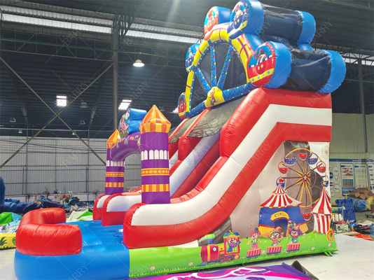 Thème Joker Roue de Fer gonflable Slide 6x4M Couleur personnalisée