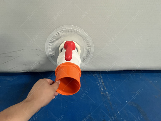 Sécurité Tissu à couture à goutte chaude Nouveau matériau gonflable personnalisé gris gonflable Pool Ball Pit Pour les enfants