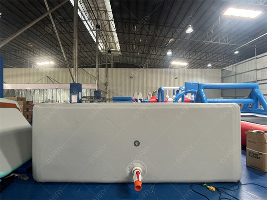Sécurité Tissu à couture à goutte chaude Nouveau matériau gonflable personnalisé gris gonflable Pool Ball Pit Pour les enfants