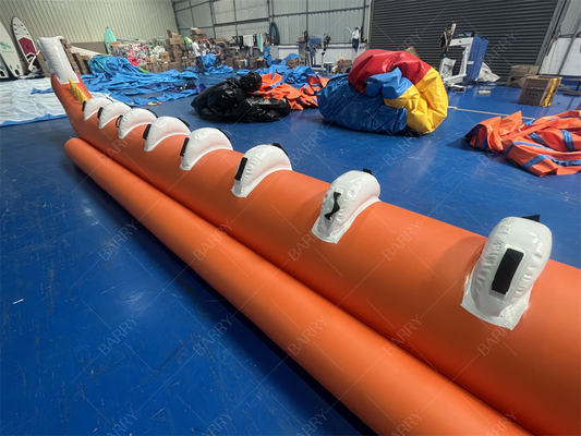 Jeu de jouets aquatiques en forme de dragon de mer, bateau banane gonflable monoplace pour 12 personnes, bateau volant