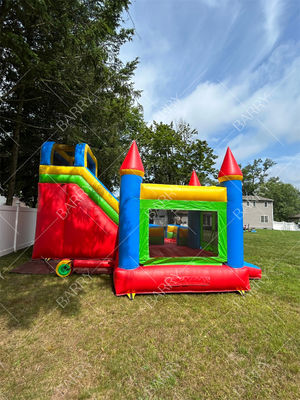 Château gonflable combo toboggan en bâche PVC personnalisée pour enfants
