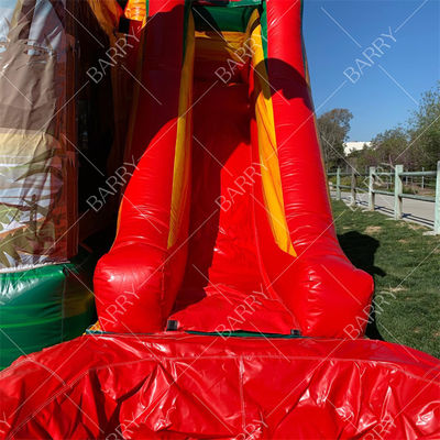 Maison gonflable dinosaure pour enfants avec toboggan Castillos Inflables Dino Château gonflable dinosaure avec toboggan et souffleur