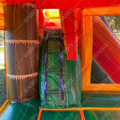 Maison gonflable dinosaure pour enfants avec toboggan Castillos Inflables Dino Château gonflable dinosaure avec toboggan et souffleur